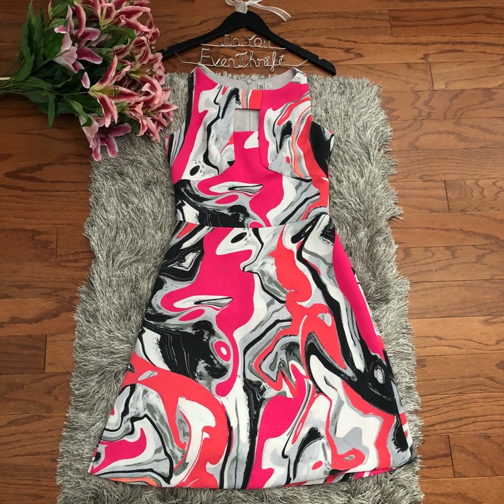 Yoana Baraschi Sz 0 A-Line Dress w/Front Keyhole